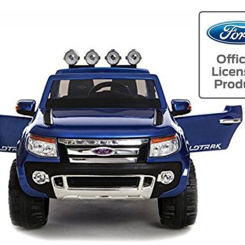 FORD RANGER ELEKTRISK BIL FOR BARN SKINNSETER OG 10AH BATTERI