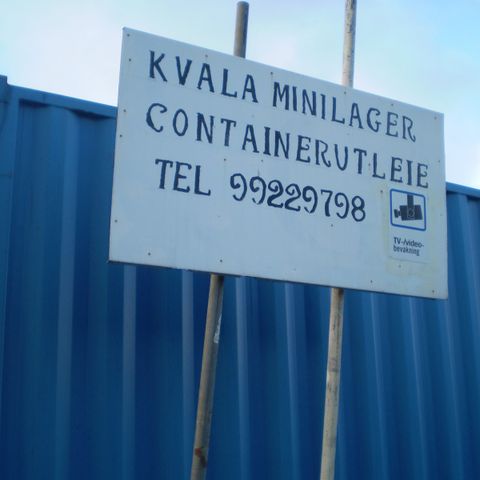 Container-minilager til leie på Kvala i Haugesund
