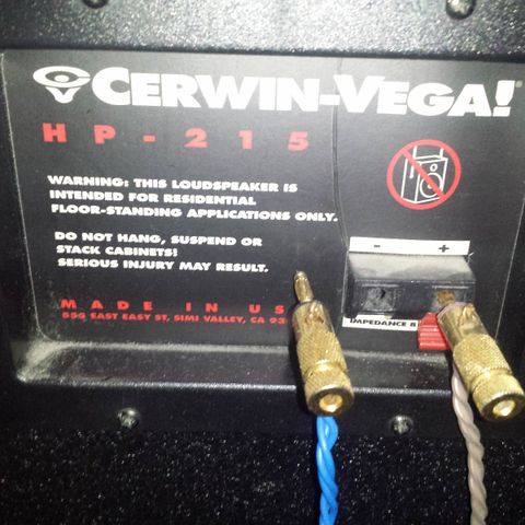 Terminal til Cerwin-Vega! HP-215