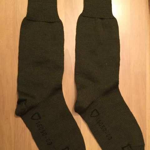 Grønne sokker 95% ULL -ikke klam/til skistøvler -str 38 til 43 og 46 til 50