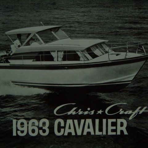 Båtbrosjyre Chris Craft 1963 Cavalier
