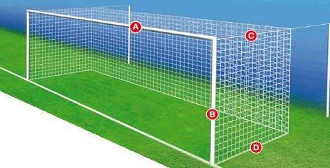 Fotballnett- 11'er fotball (7,5x2,5m)