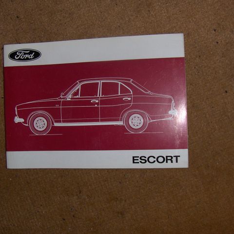 Ny instruksjonsbok Ford Escort mk1