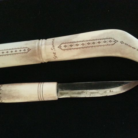 Flott samisk helhornkniv