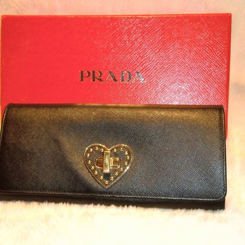 Prada Saffiano Black Wallet