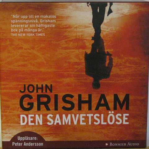 Lydbok, Den Samvetslöse, av John Grisham, spilt en gang