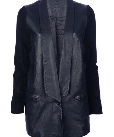 2 ND DAY Birger et Mikkelsen skinn blazer - dressjakke