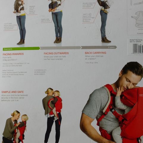 Barne:Stokkebaby carrier.