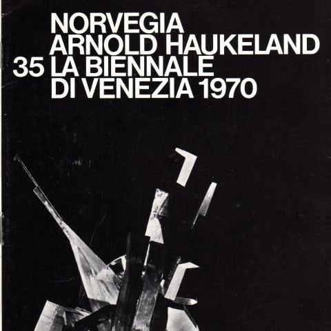 Arnold Haukeland - brosjyre fra Venezia-biennalen i 1970