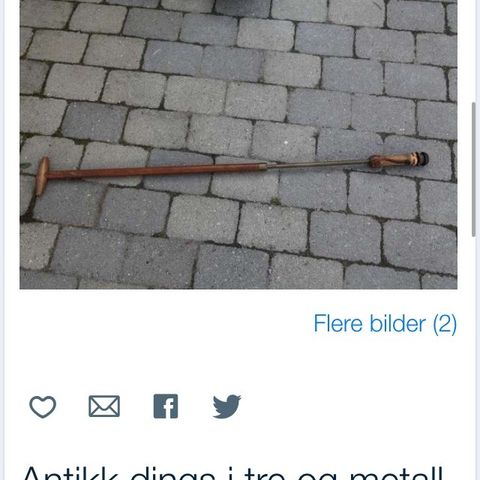 Antikk dings i tre og metall