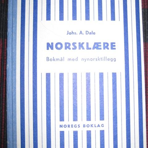 Gammel skolebok: Johs. A. Dale. Norsklære