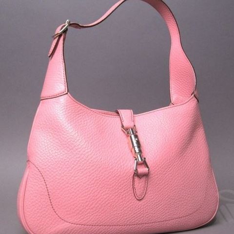 Pink, GUCCI 137335 Jackie-O leather bag