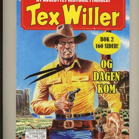 Tex Willer Bok nr. 2  Og dagen kom .Ny bok ,ulest og uåpnet