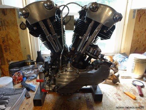 Harley-Davidson Panhead/Knucklehead motor ø kjøpt.