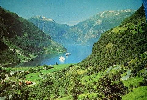 POSTKORT FRA NORGE.GEIRANGER