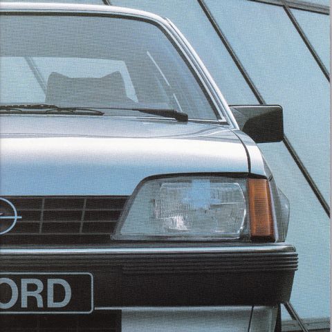 1986 Opel Rekord E2 brosjyre