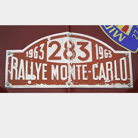 Rally Monte Carlo - start nr 272 fra 1963.