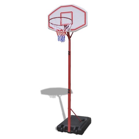 Basketballkurv med justerbar bakplate og stativ (90500)