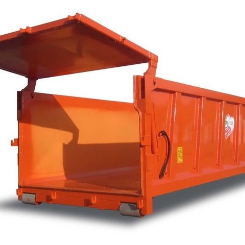 Krokcontainer for transport av snø og annet avfall. Vesketett.