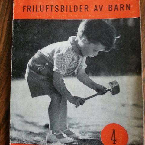 Friluftsbilder av barn fra 1953