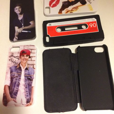 iPhone deksel og lommebok for iPhone 4 og 5s