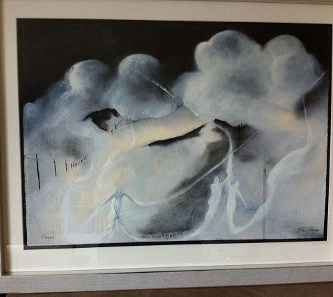 Oljemaleri - Clouds In My Way av Yvonne Wartiainen (åpen for bytte)