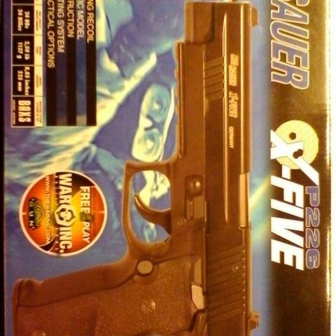 SigSauer X-FIVE P226 CO2 powered softair