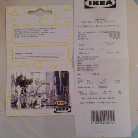 Gavekort IKEA