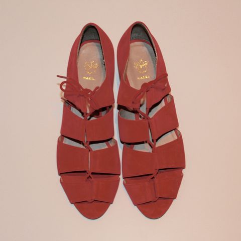 Lekre røde sandaler! Str 40