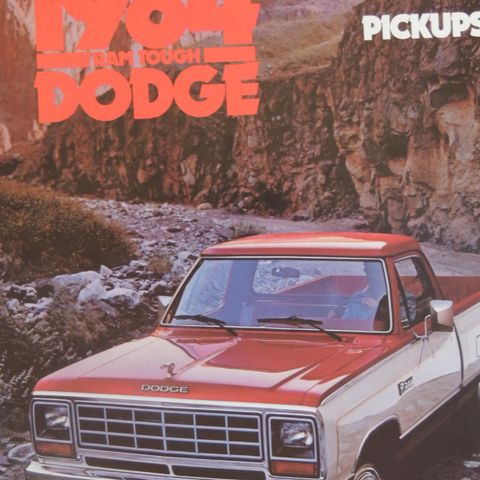 Dodge 1984 Trucks brosjyrer (8ulike)