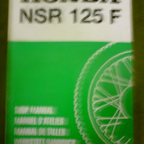 Honda NSR125F R Service manual