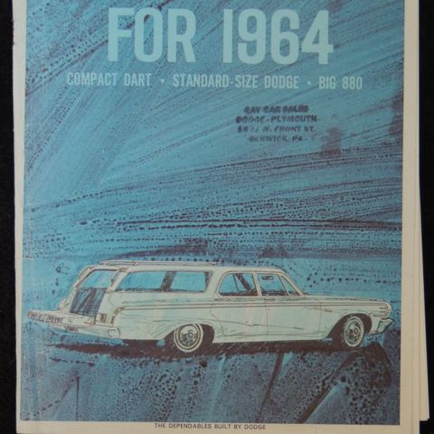 1964 Dodge st. wagons brosjyre