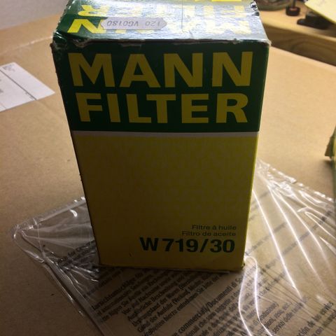 Mann filter, luftfilter og oljefilter til VAG selges.