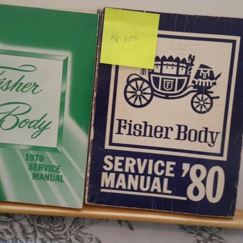 GM  Fisher Body Servise Manual  1970  og 1980