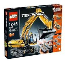 Lego Technic 8043 - gravemaskin uåpnet