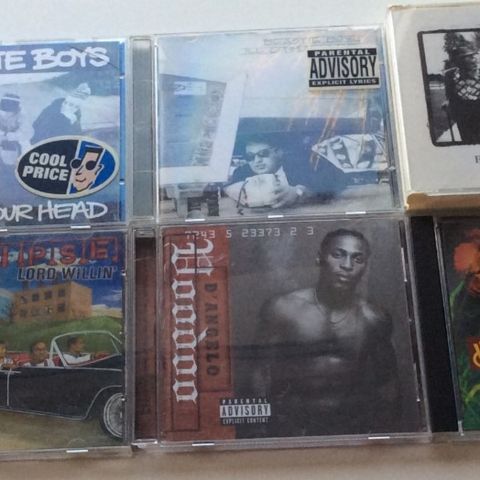 Diverse cd`er i genren Hip Hop og R`n B. Volume 1