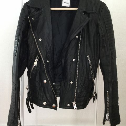 Anine Bing  Biker Leather Jacket