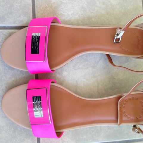 Rå tøffe Marc Jacobs sandaler/ sko #pink#MJShoe strl. 38