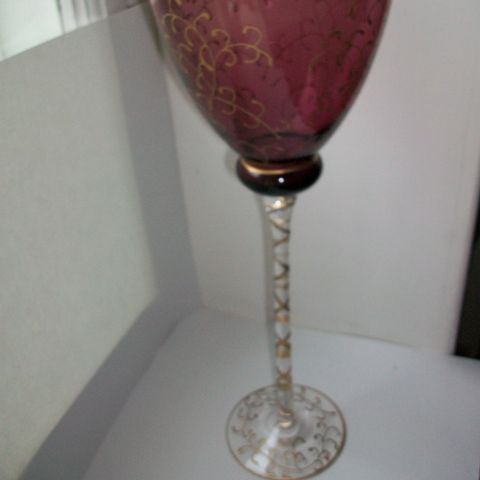 Lysestake glass / Miljögården design - dekorasjon 35cm - GI BUD