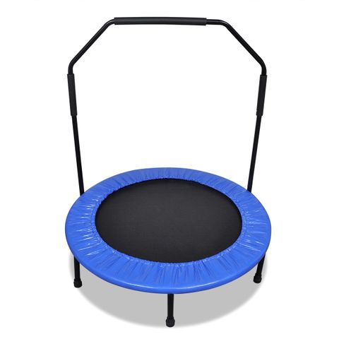 Sammenleggbar mini-trampoline med håndtak 101 cm (90863)