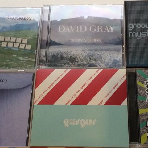 10 stk diverse bra CD`er:Grandaddy-Terry Hall (G-H)