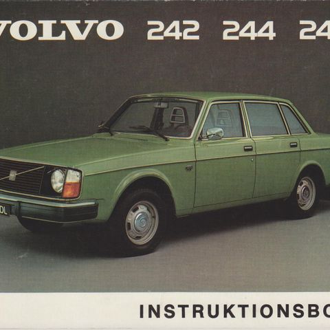 Volvo  instruksjonsbok 242 - 244 - 245