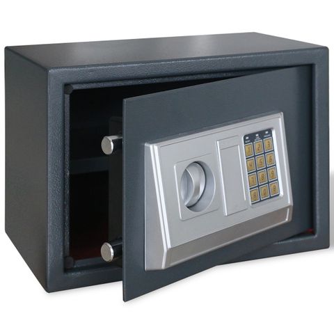 Elektronisk digital safe med hylle 35 x 25 x 25 cm (141444)