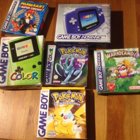 Gameboy spill og tilbehør