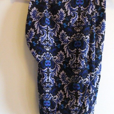 Mønstret bukse i blått fra Bikbok Large