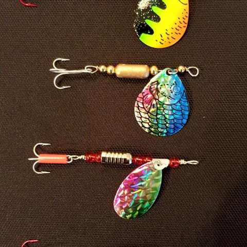 Custom Spinner Lures with Interchangeable Blades & Hooks, 4g to 20g