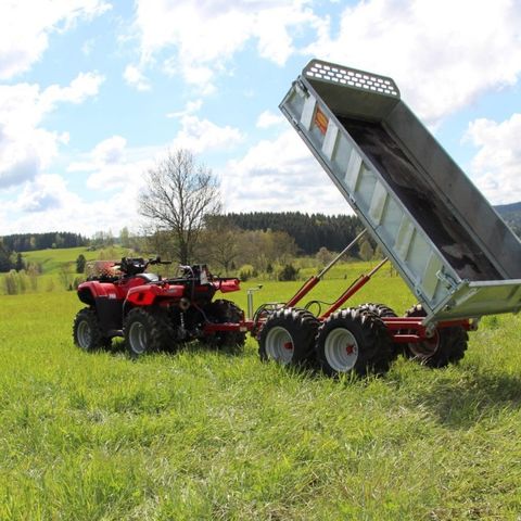 Kranman ATV Tipphenger med nedfellbare forsterkede sidelemmer