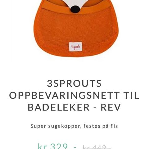 3SPROUTS OPPBEVARINGSNETT TIL BADELEKER - REV