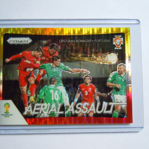 💎⚽️ Cristiano Ronaldo Portugal gull - sjelden fotballkort Panini Prizm