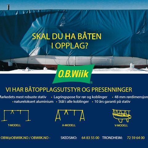 Båtopplagsstativer fra O.B.Wiik AS